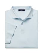 Charles Tyrwhitt Smart Pique Polo - Ice Blue
