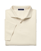 Charles Tyrwhitt Smart Pique Polo - Cream
