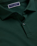 Charles Tyrwhitt Smart Pique Polo - Dark Green