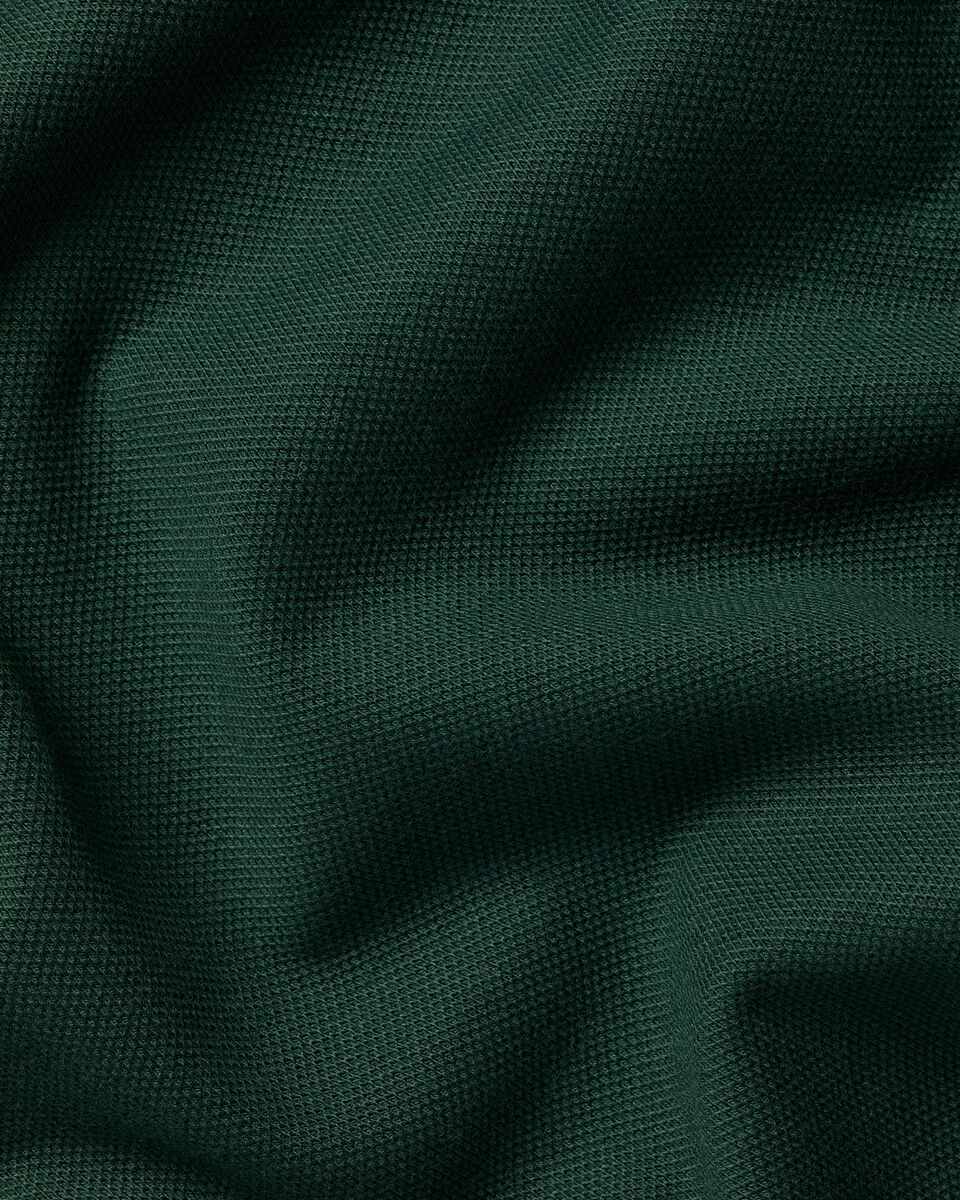 Charles Tyrwhitt Smart Pique Polo - Dark Green