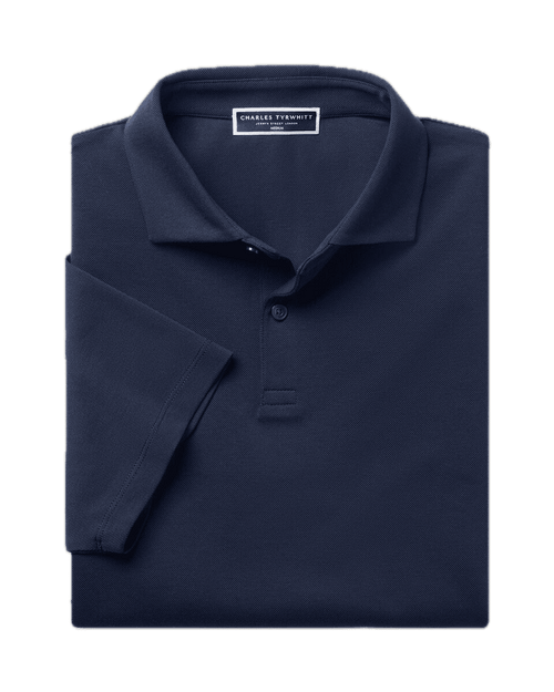 Charles Tyrwhitt Smart Pique Polo – Navy.