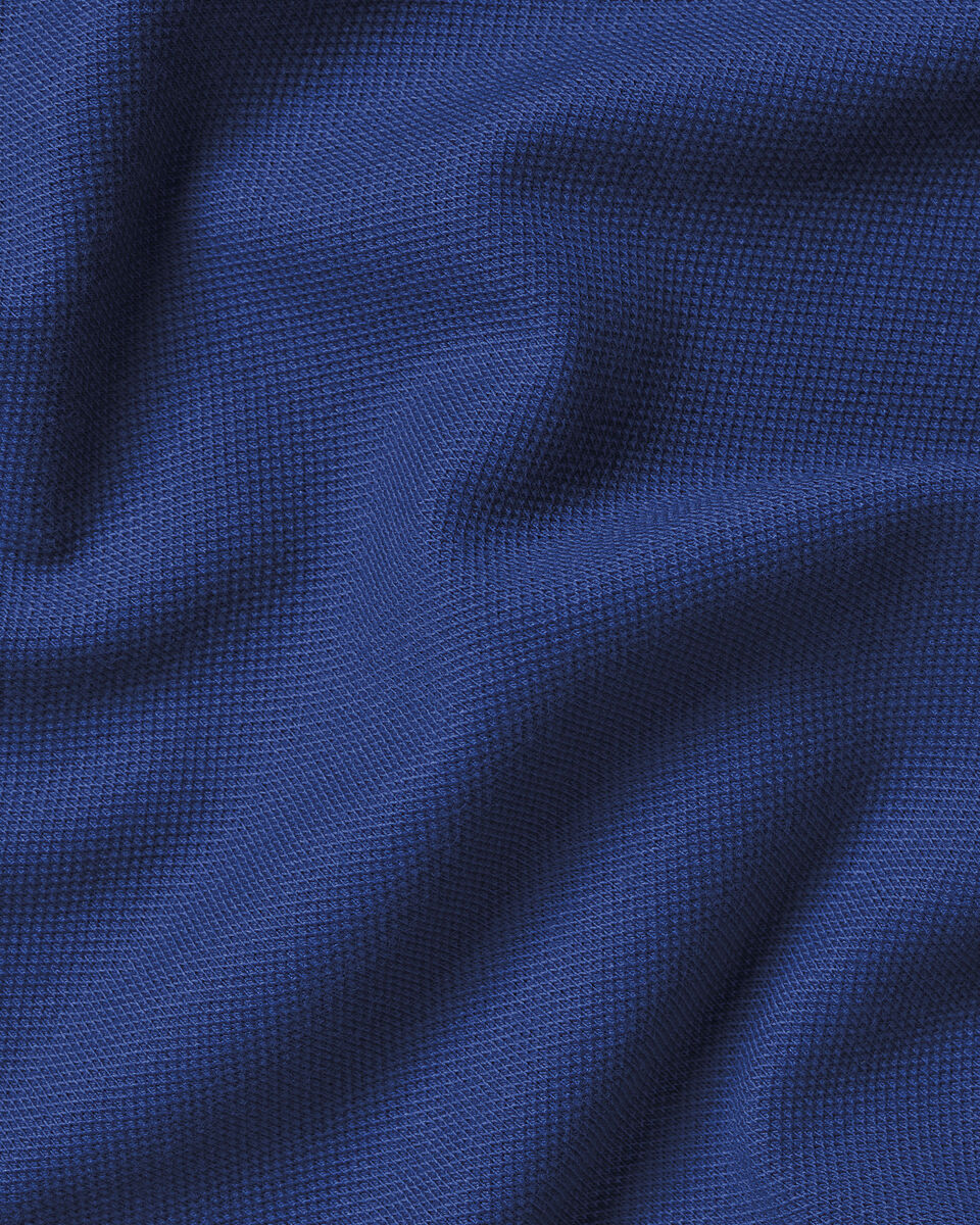Charles Tyrwhitt Smart Pique Polo - Royal Blue