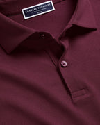 Charles Tyrwhitt Smart Pique Polo – Wine Red