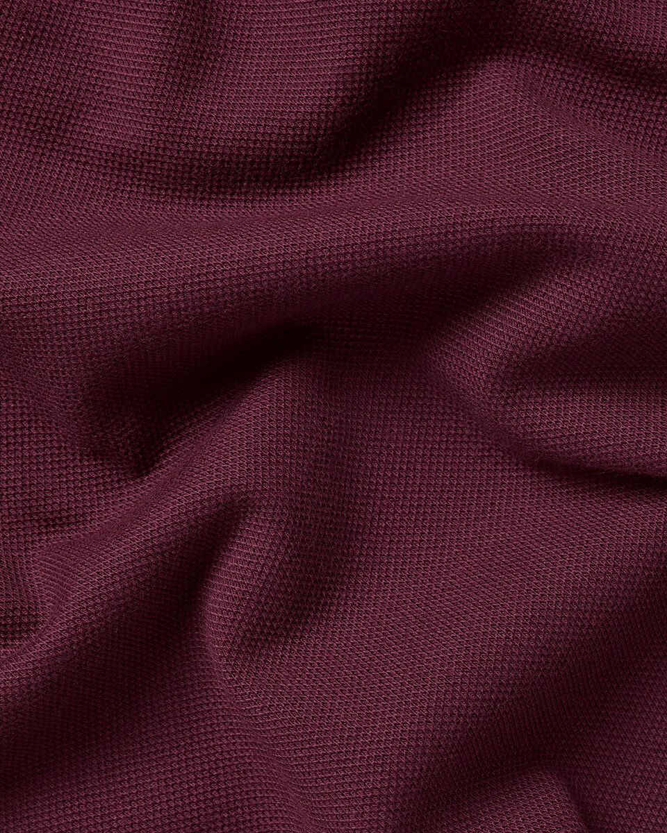 Charles Tyrwhitt Smart Pique Polo – Wine Red