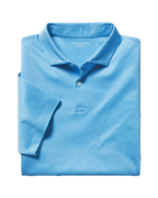 Charles Tyrwhitt Performance Stripe Polo - Turquoise
