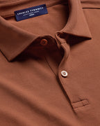Charles Tyrwhitt Smart Pique Polo - Orange