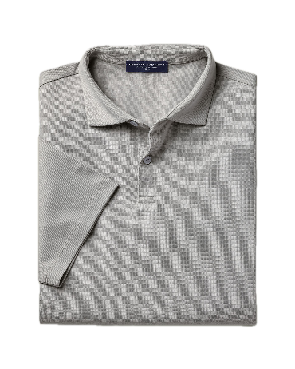 Charles Tyrwhitt Pique Polo - Light Grey