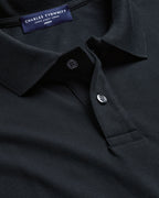 Charles Tyrwhitt Smart Pique Polo - Black