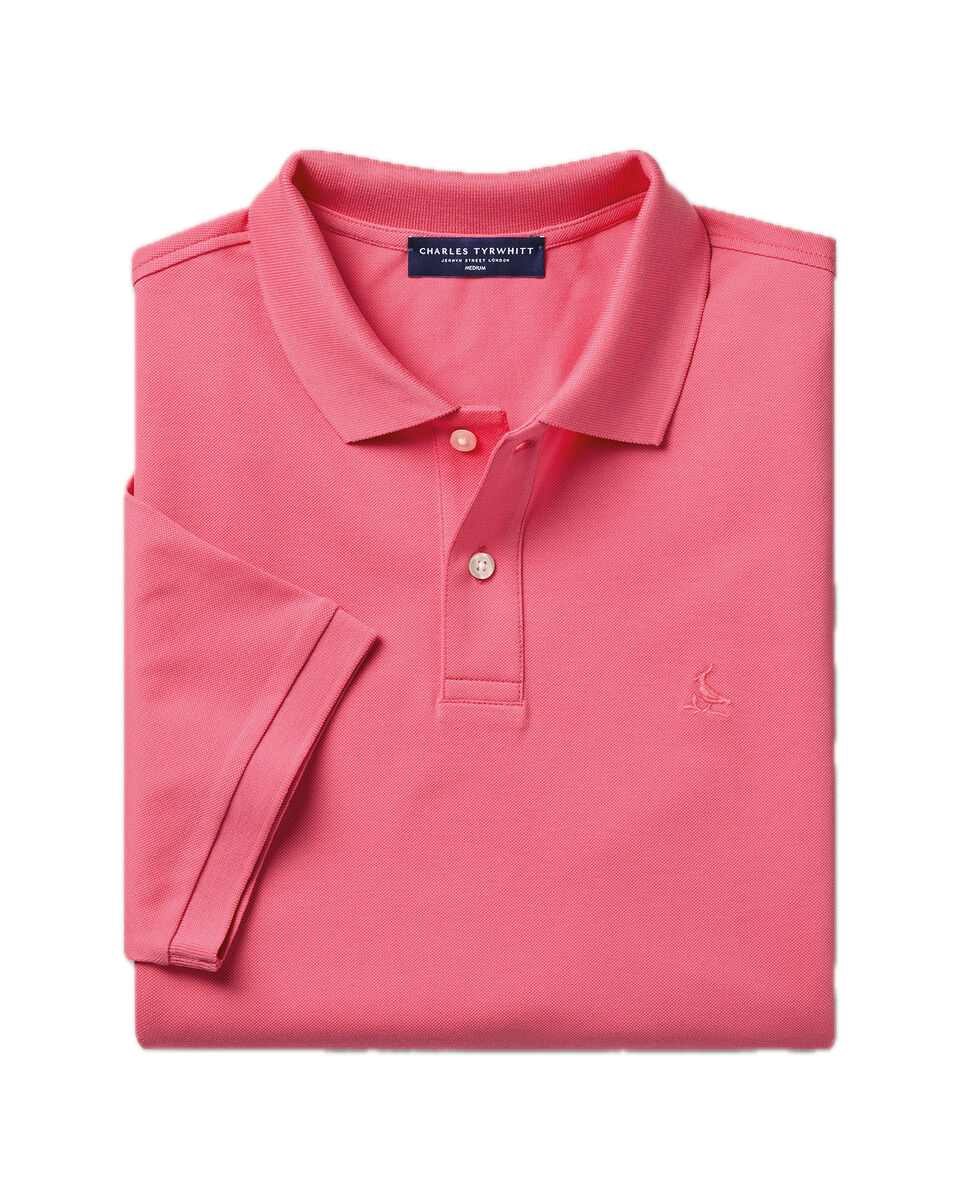 Charles Tyrwhitt Pique Polo – Coral Pink