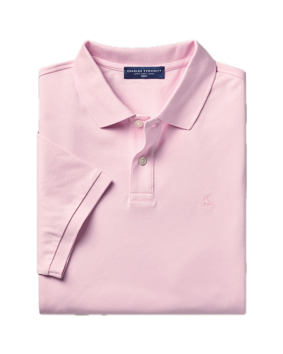 Charles Tyrwhitt Pique Polo – Light Pink