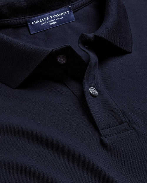 Charles Tyrwhitt Pique Polo - Navy