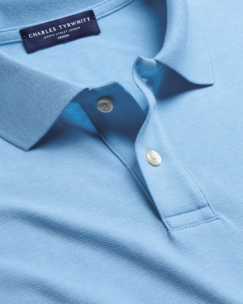 Charles Tyrwhitt Pique Polo - Light Blue