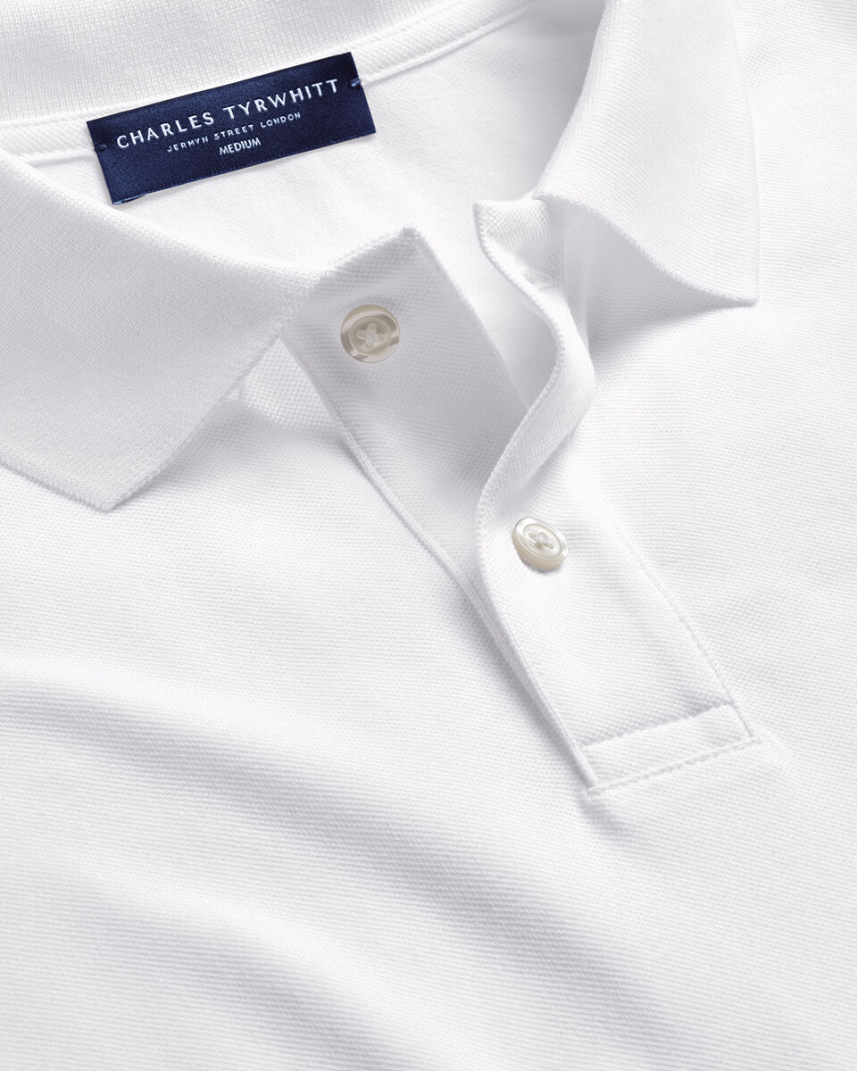 Charles Tyrwhitt Pique Polo - White