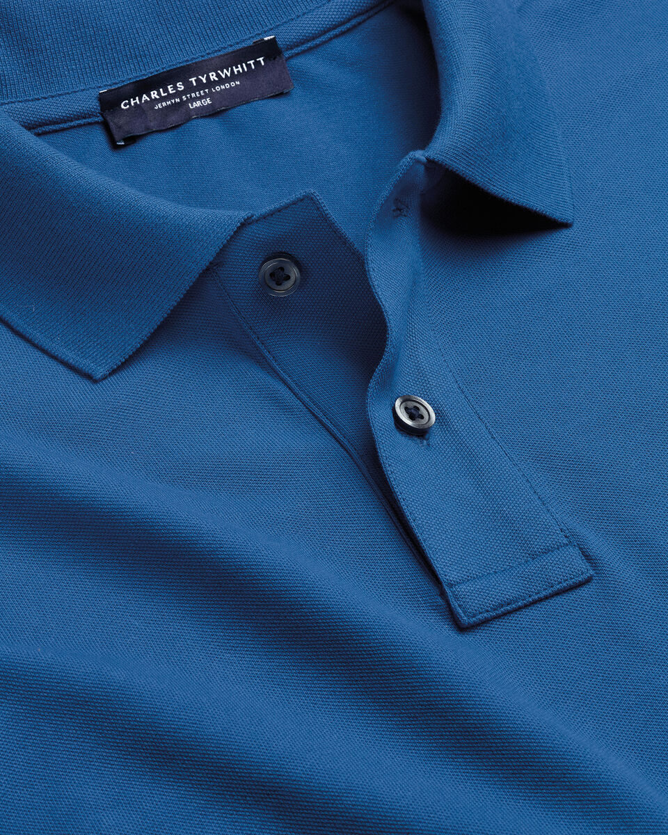 Charles Tyrwhitt Pique Polo – Ocean Blue