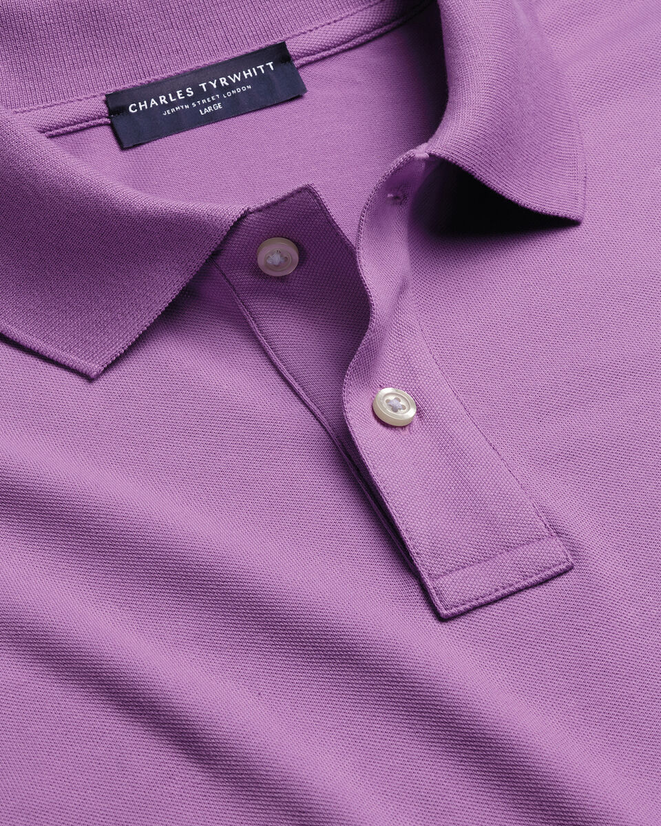 Charles Tyrwhitt Pique Polo – Purple