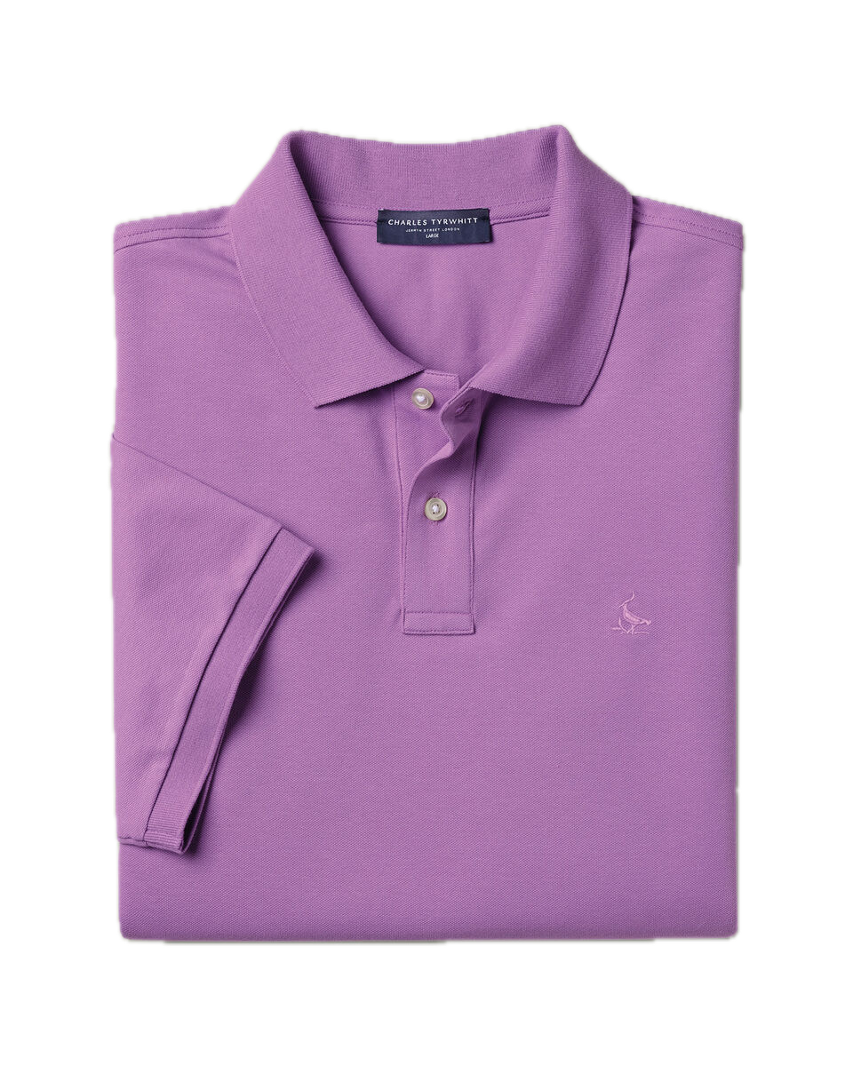 Charles Tyrwhitt Pique Polo – Purple