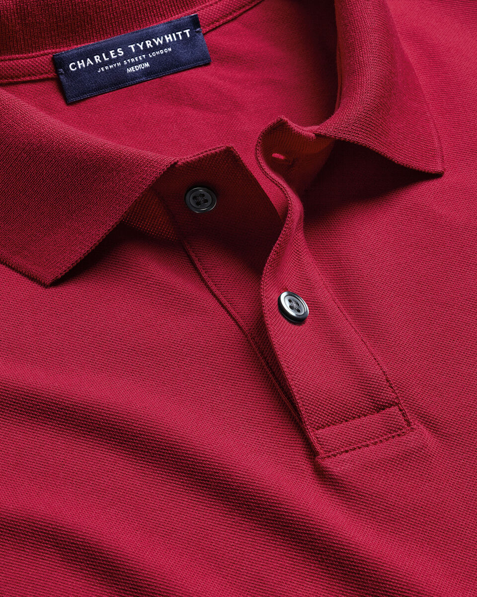 Charles Tyrwhitt Pique Polo - Red