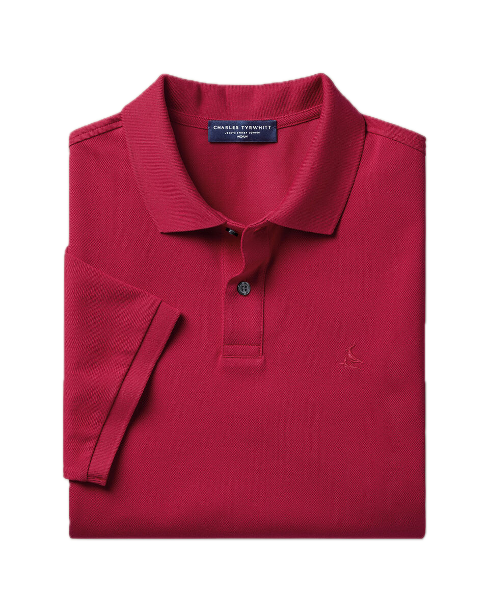 Charles Tyrwhitt Pique Polo - Red