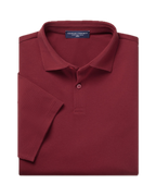 Charles Tyrwhitt Smart Pique Polo - Maroon Red