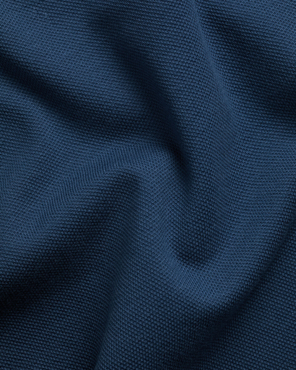 Charles Tyrwhitt Smart Pique Polo - Petrol Blue