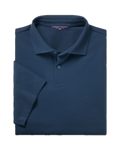 Charles Tyrwhitt Smart Pique Polo - Petrol Blue