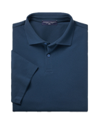 Charles Tyrwhitt Smart Pique Polo - Petrol Blue