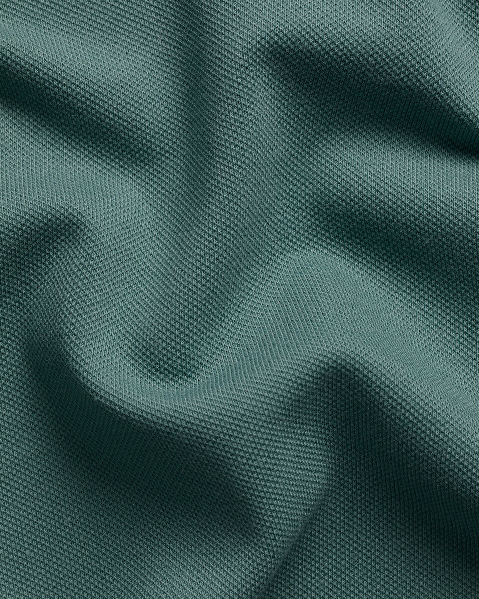 Charles Tyrwhitt Smart Pique Polo - Teal Green