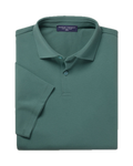 Charles Tyrwhitt Smart Pique Polo - Teal Green