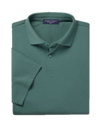 Charles Tyrwhitt Smart Pique Polo - Teal Green