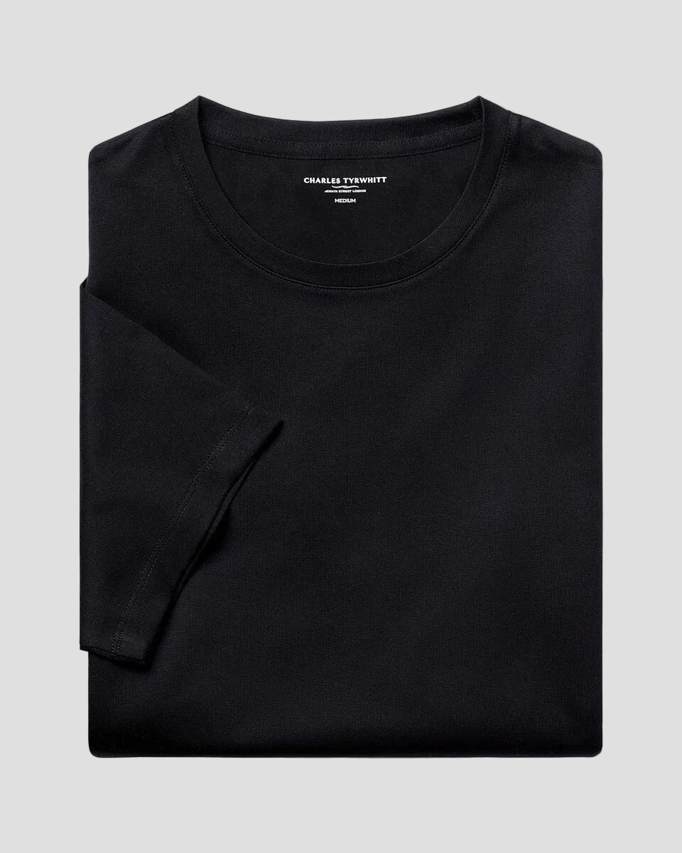 Charles Tyrwhitt Pure Cotton T-Shirt - Black