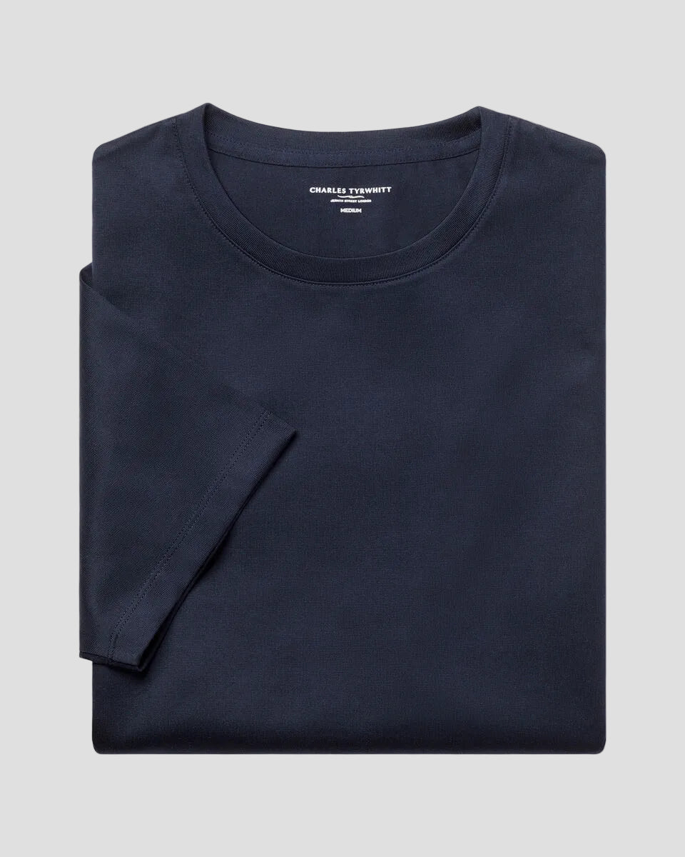 Charles Tyrwhitt Pure Cotton T-Shirt - Navy Blue
