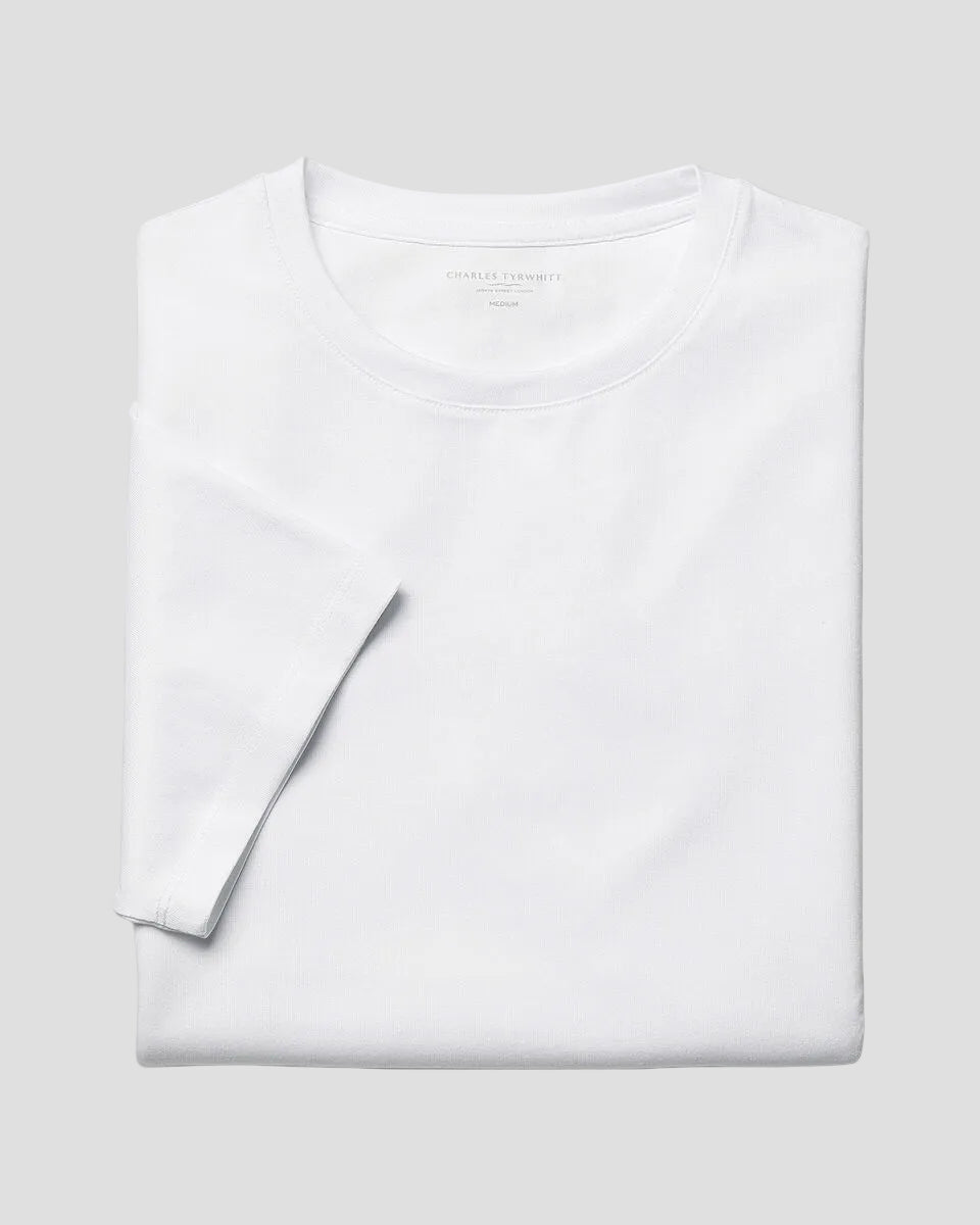 Charles Tyrwhitt Pure Cotton T-Shirt - White