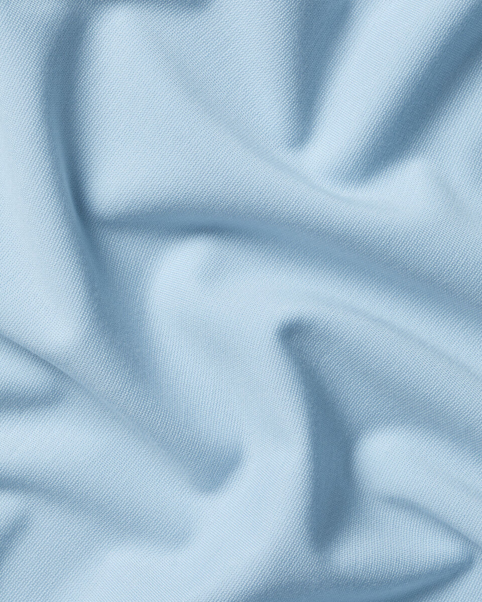 Charles Tyrwhitt Golf Performance Zip Neck Top - Light Blue
