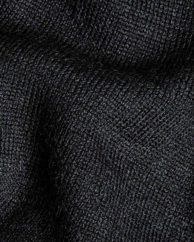 Charles Tyrwhitt Pure Merino Wool Button Neck Polo - Charcoal