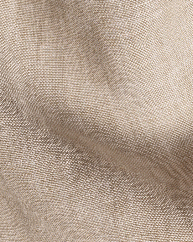 Charles Tyrwhitt Pure Linen Short Sleeve Shirt - Oatmeal - LuxxeCoast