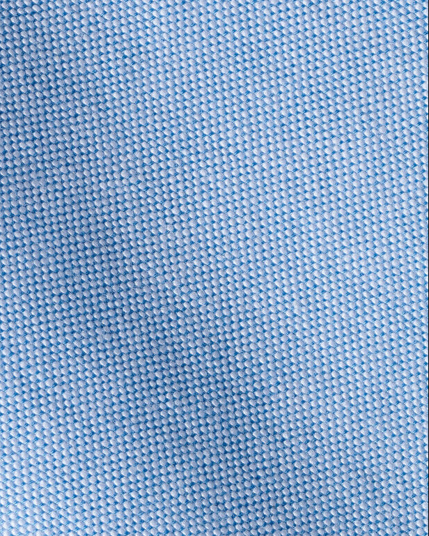 Charles Tyrwhitt Short Sleeve Stretch Washed Oxford Shirt - Sky Blue