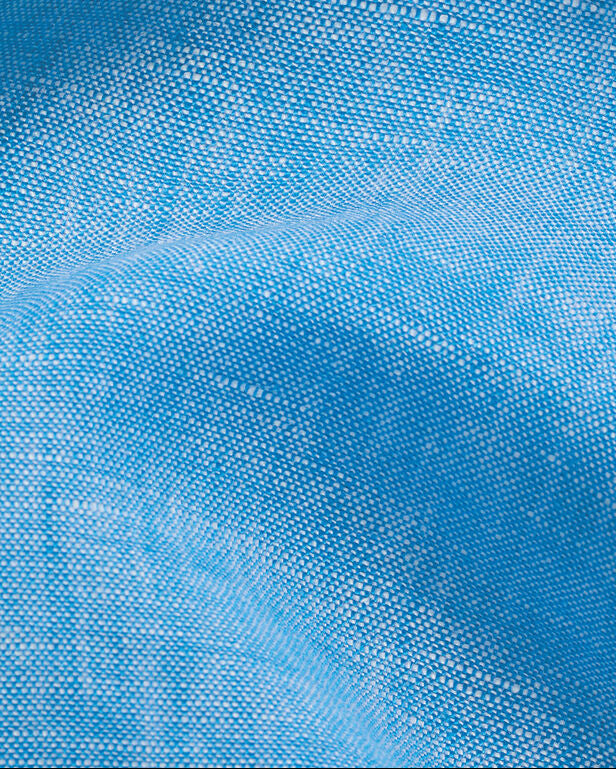 Charles Tyrwhitt England Rugby Pure Linen Shirt – Ocean Blue - LuxxeCoast