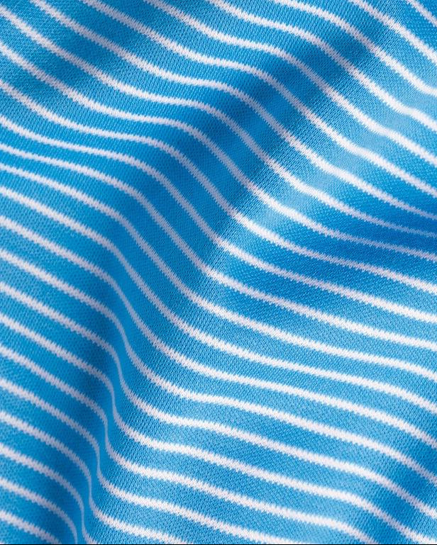 Charles Tyrwhitt Performance Stripe Polo - Turquoise