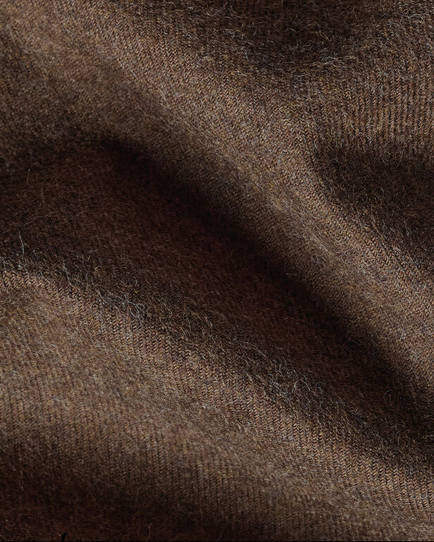 Charles Tyrwhitt Brushed Flannel Shirt - Chocolate Brown