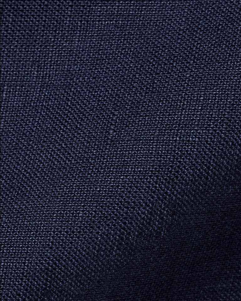 Charles Tyrwhitt Pure Linen Shirt - Navy