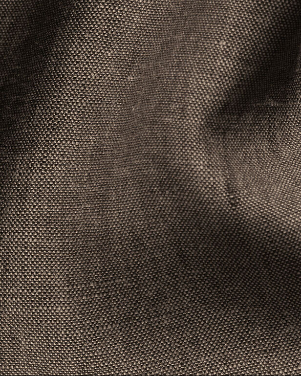 Charles Tyrwhitt Pure Linen Short Sleeve Shirt - Mocha