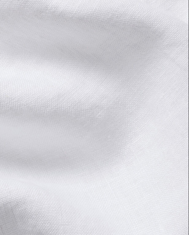 Charles Tyrwhitt Short Sleeve Pure Linen Shirt - White