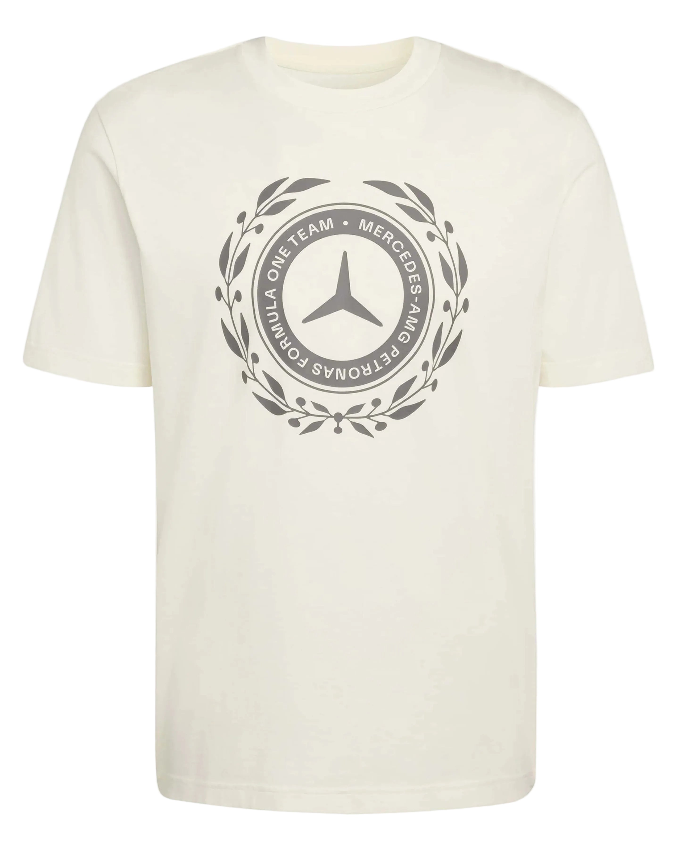 Mercedes-AMG Petronas F1 Team Men's Silver Arrows Heritage Logo T-Shirt – Off White