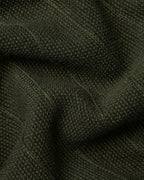Charles Tyrwhitt Cotton Stripe Texture Knitted Polo – Olive Green