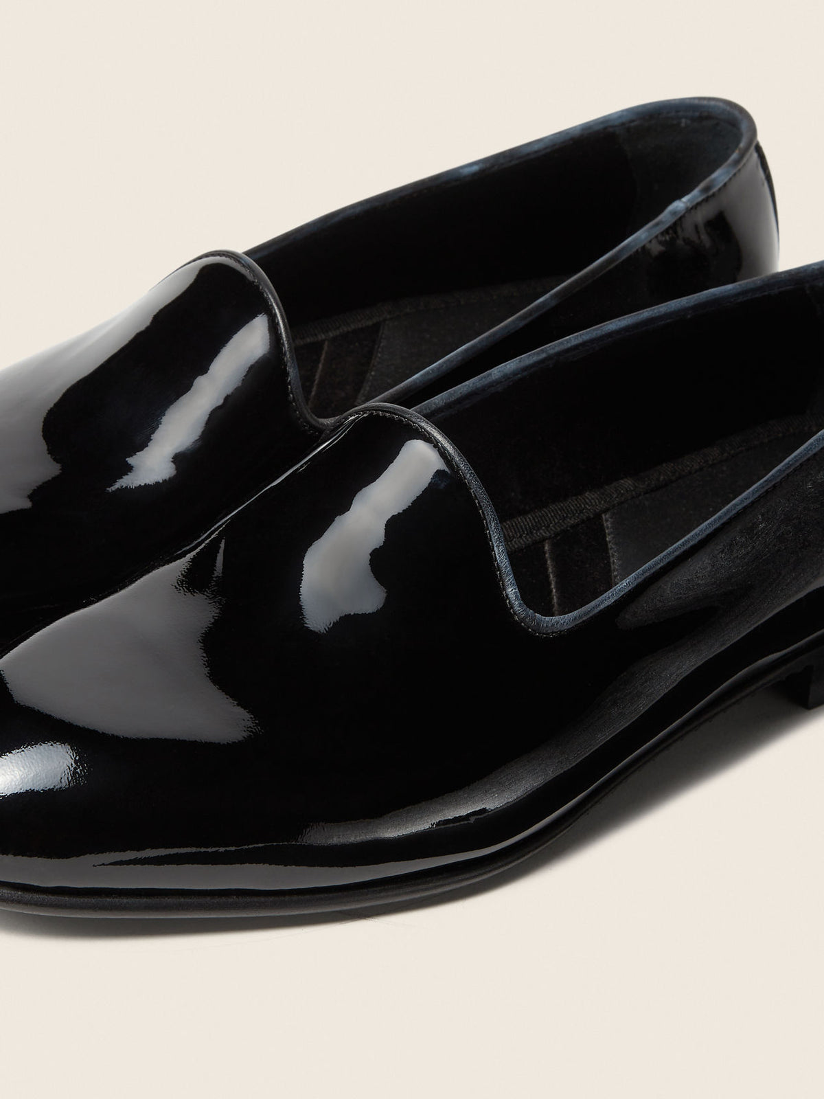 ZEGNA Gala Slip-On Shoes - Black Patent Leather