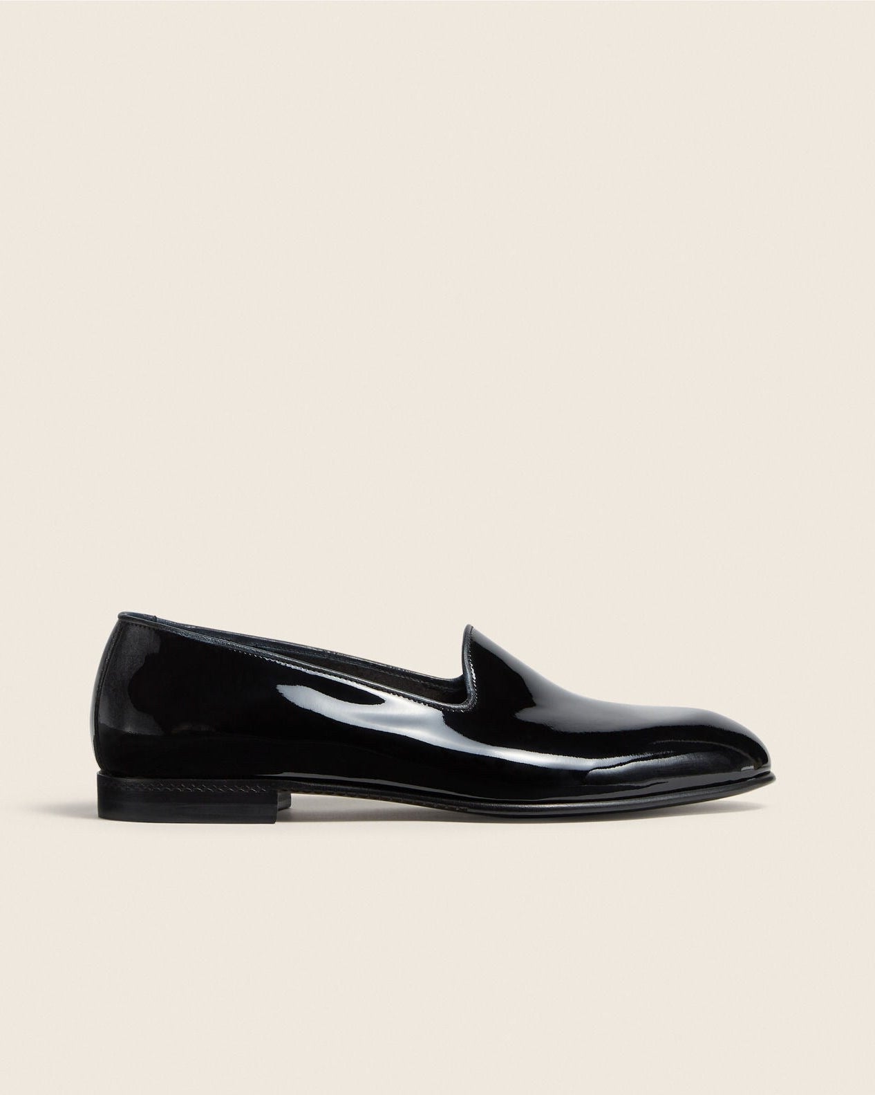 ZEGNA Gala Slip-On Shoes - Black Patent Leather
