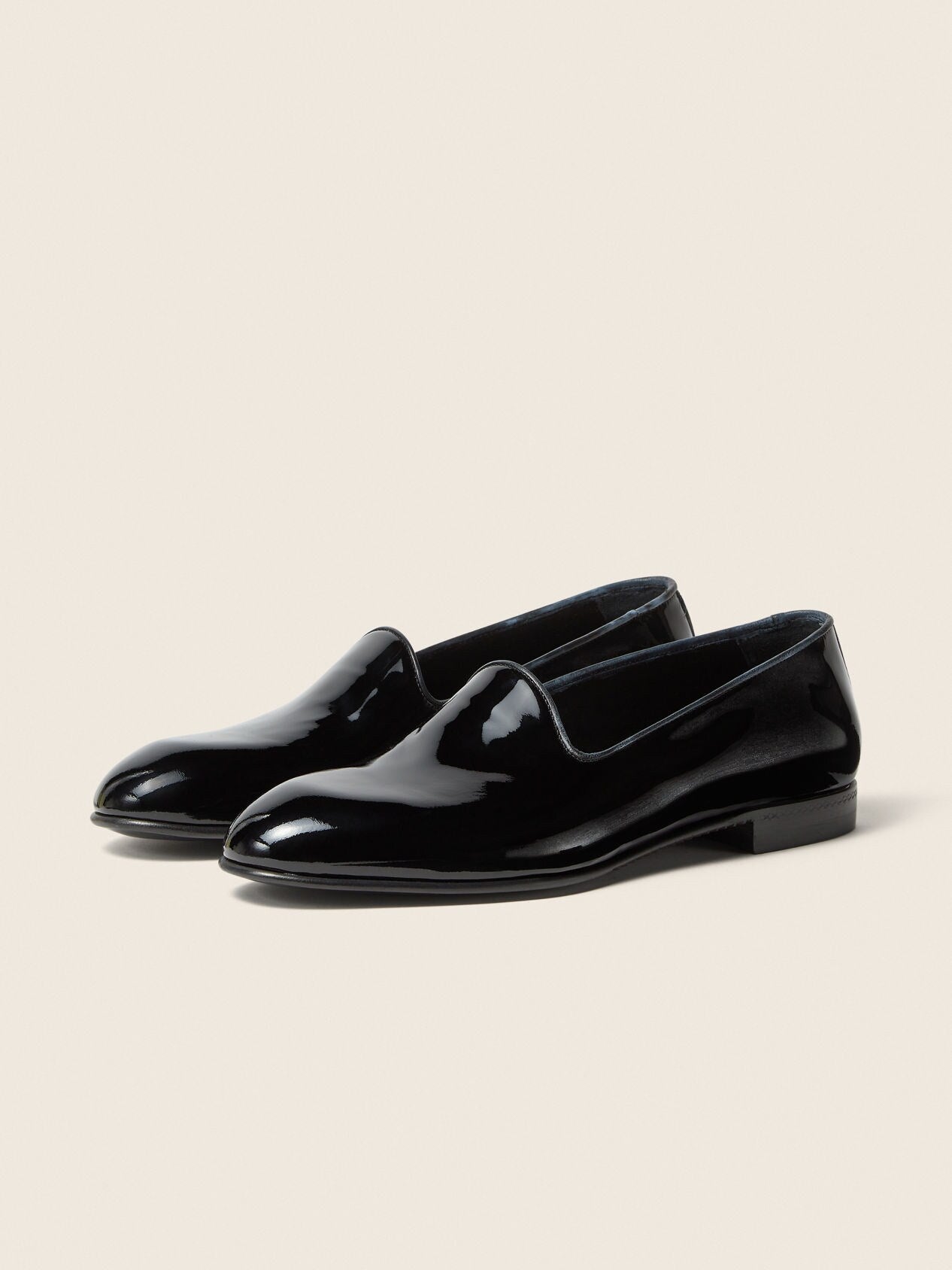 ZEGNA Gala Slip-On Shoes - Black Patent Leather