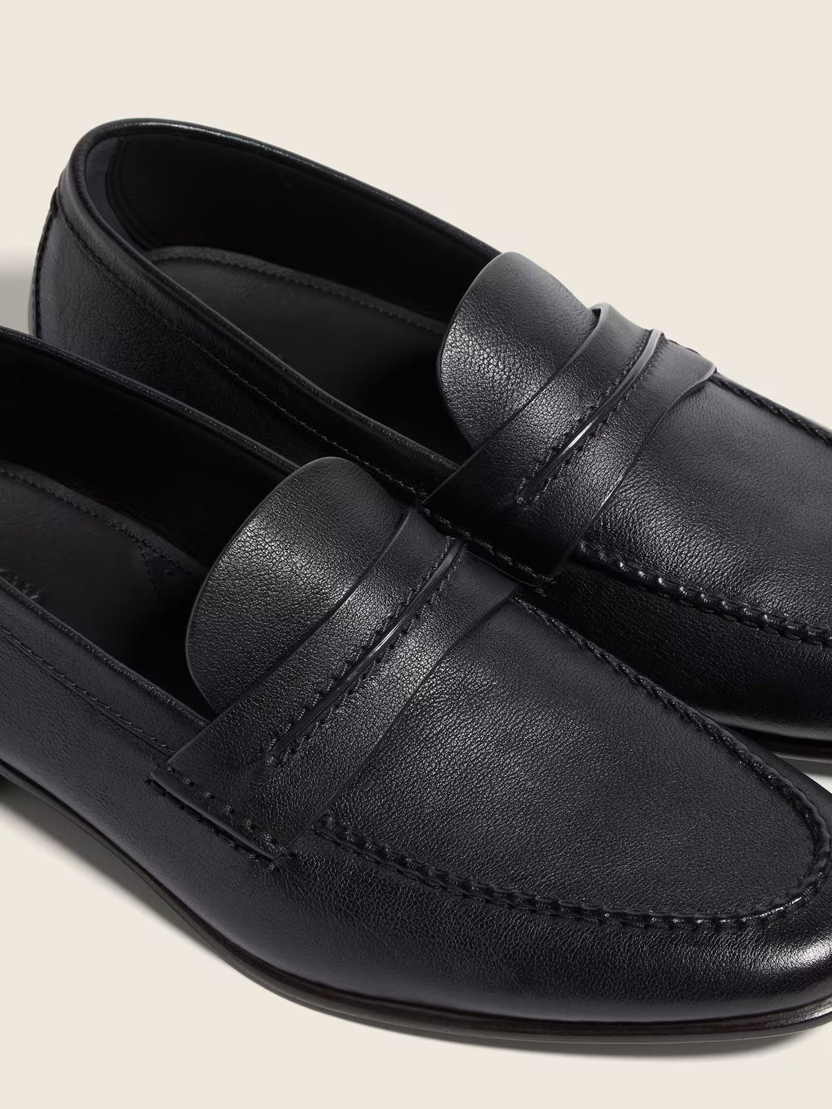 ZEGNA Mocassin Loafer - Black Natural Grain Leather