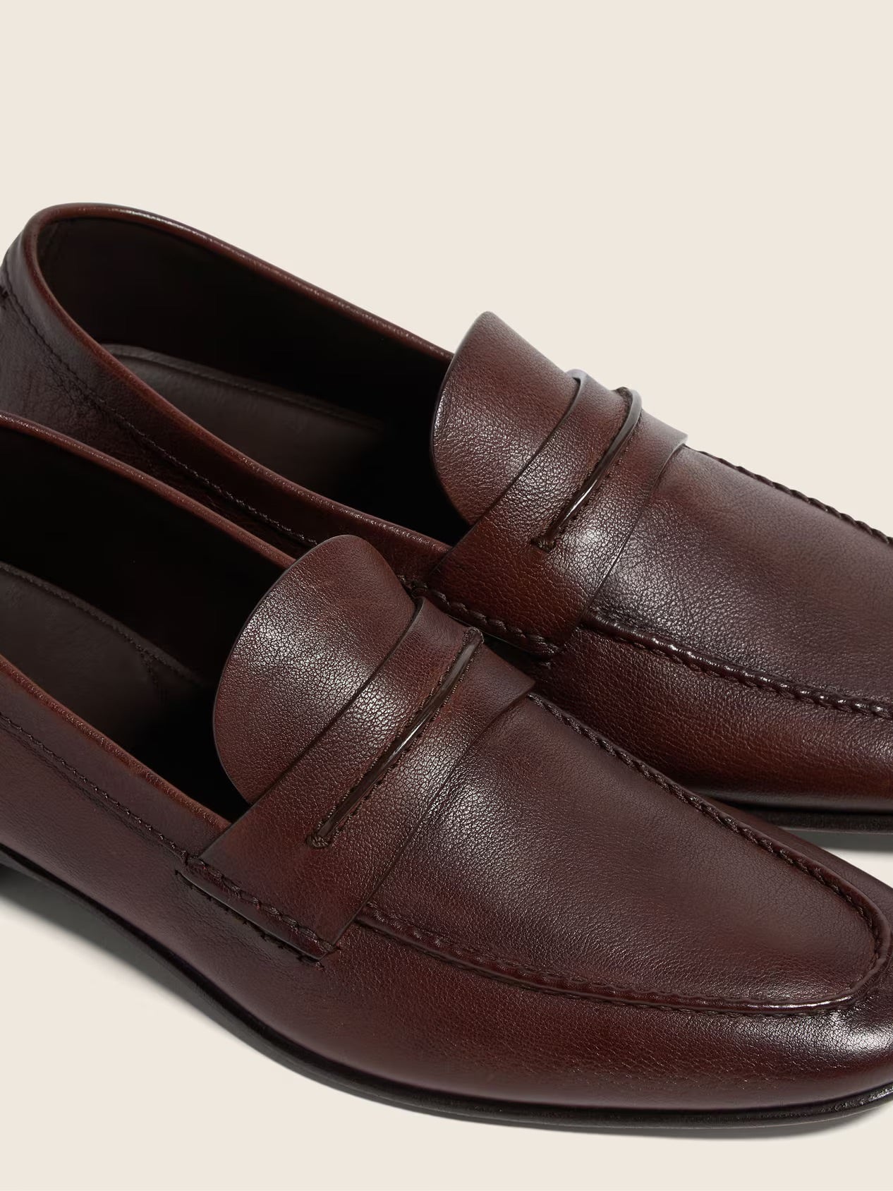 ZEGNA Mocassin Loafer - Light Brown Natural Grain Leather