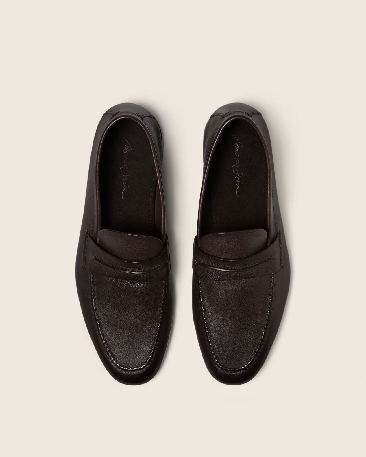 ZEGNA Mocassin Loafer - Dark Brown Natural Grain Leather